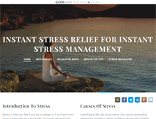 Tablet Screenshot of instantstressmanagement.com